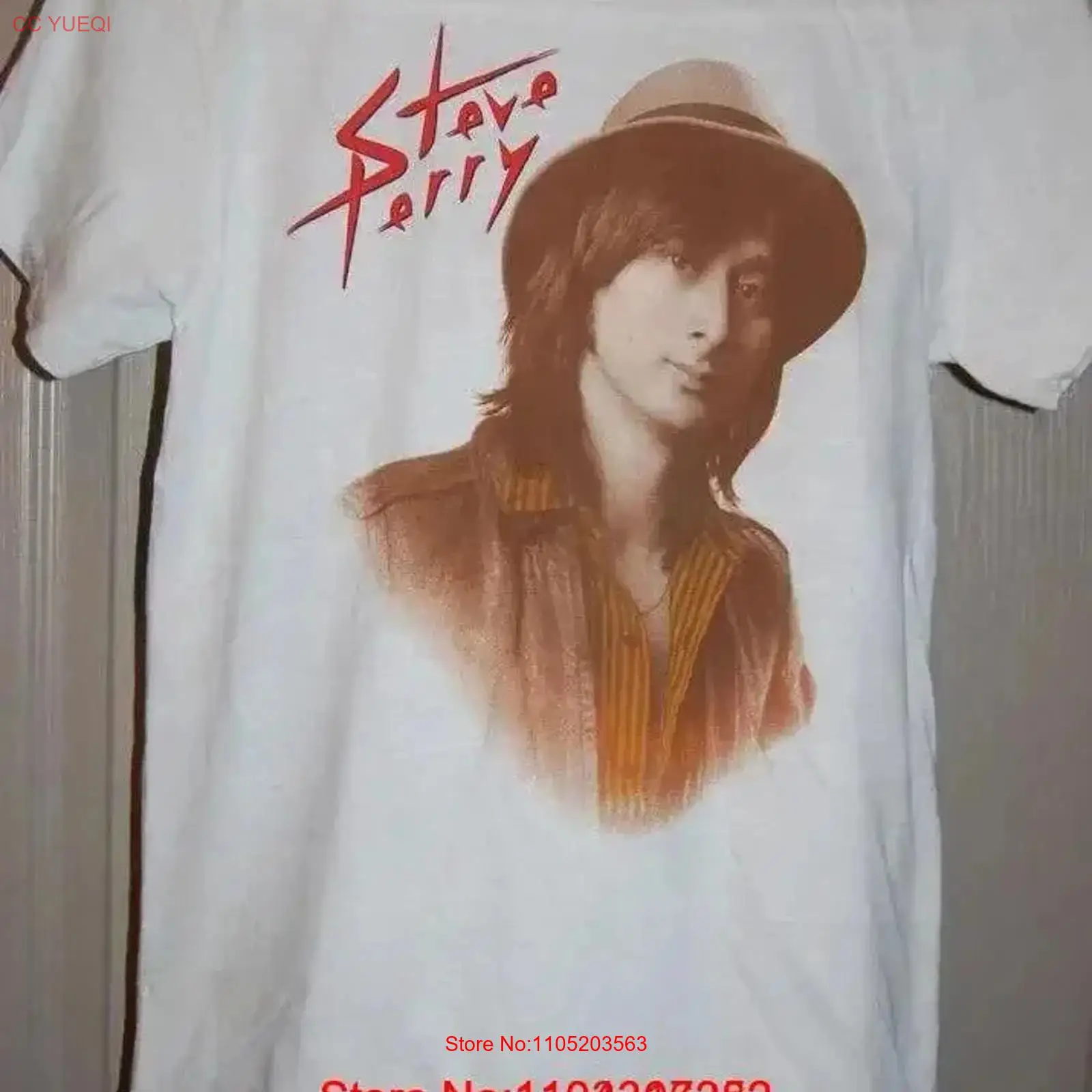 Vintage Fashion Jersey - Steve Perry Concert Men T Shirt