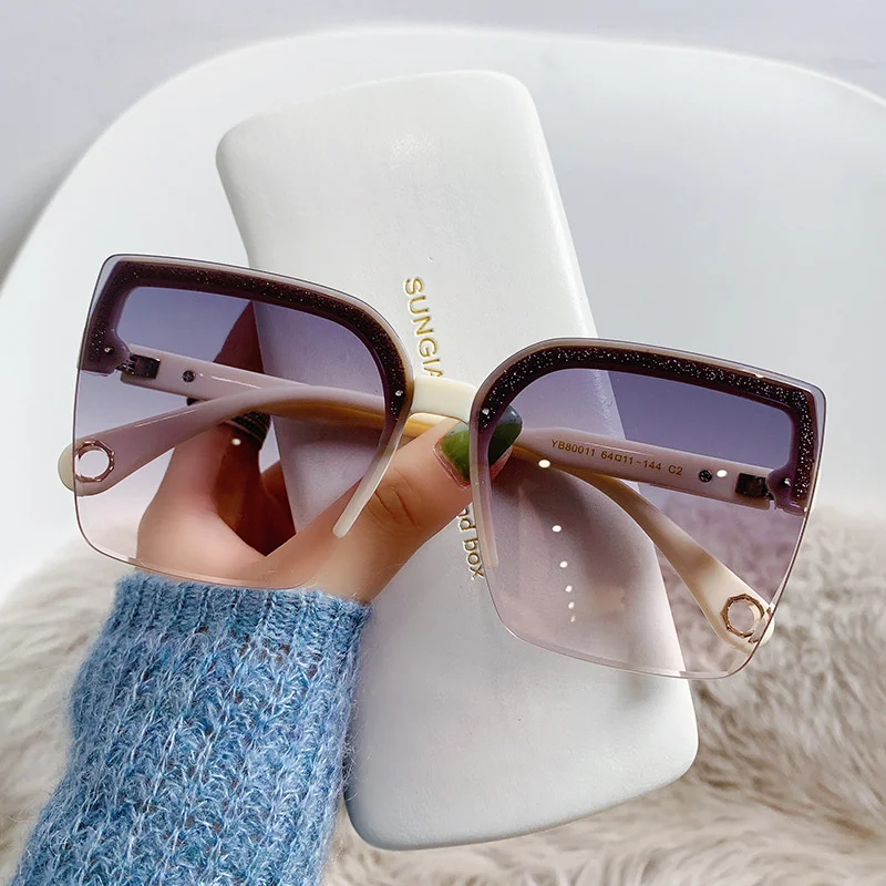 Vintage Fashion Enthusiasts - Óculos de Sol Oversized Unissex, Moda