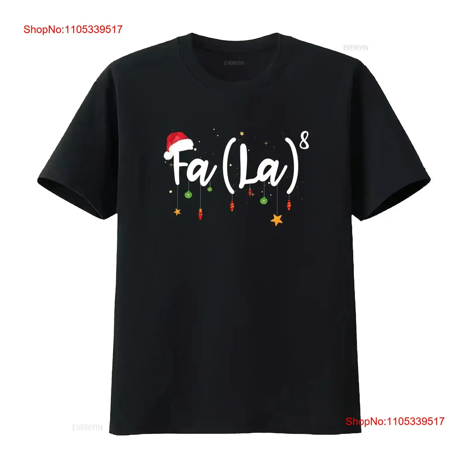 Vintage Fashion La - Camiseta Engraçada de Natal FA LA