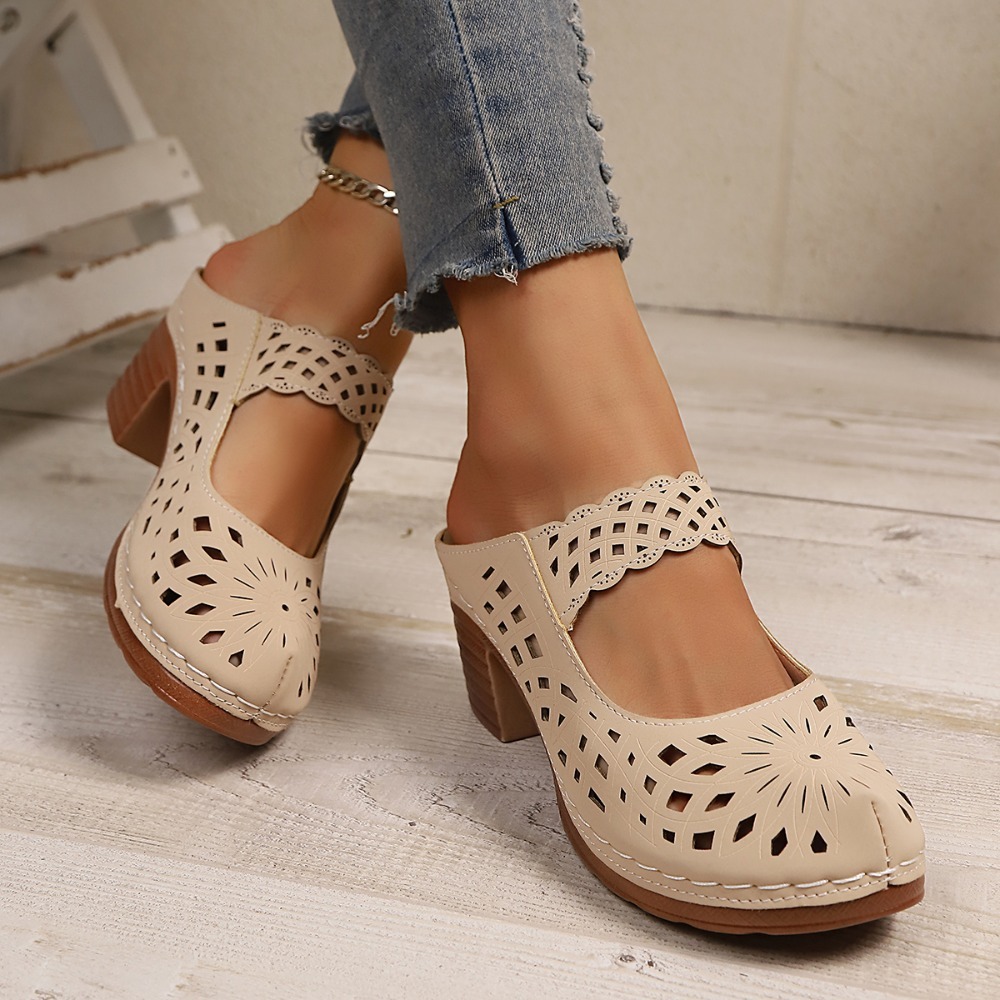 Sandálias Mules Femininas com  - Vintage Fashion Dresses avaliação e preço