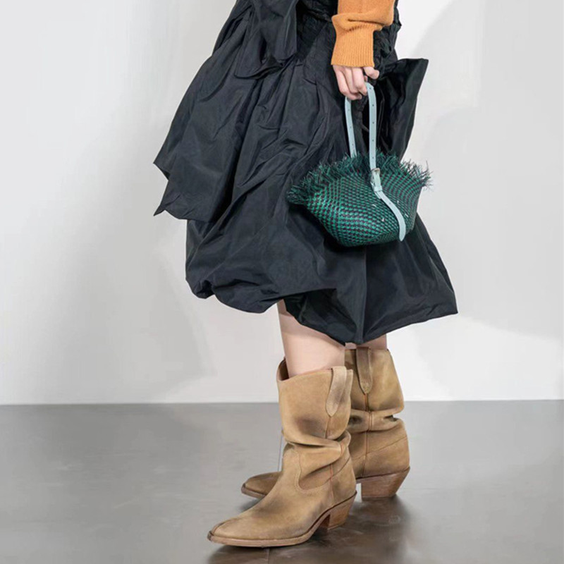 Moda vintage botas de dedos di - Vintage Fashion Online avaliação e preço