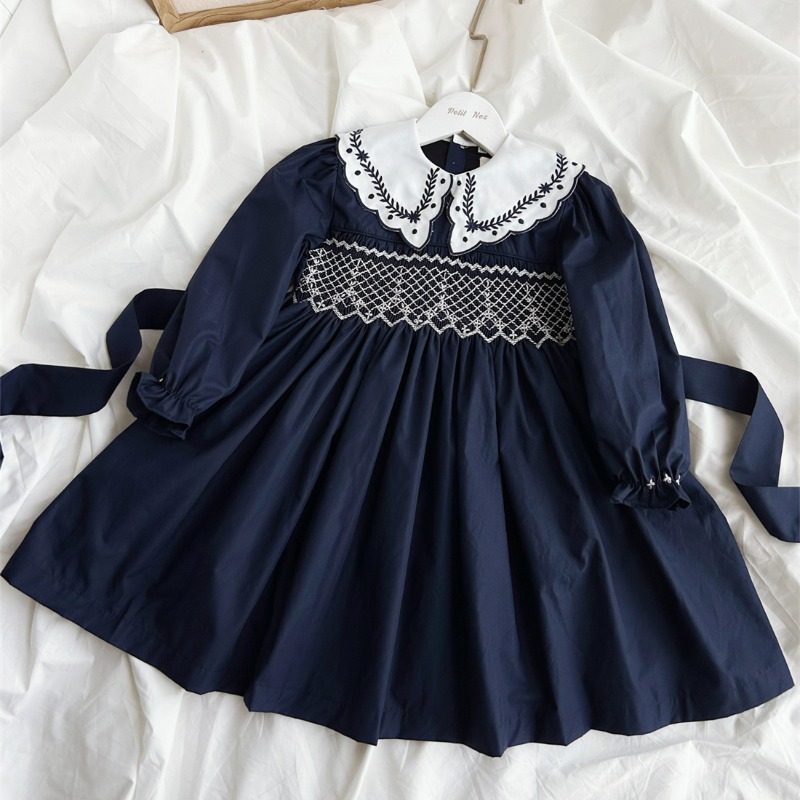 Vestido Vintage Azul Escuro Bo - Vintage Fashion La avaliação e preço