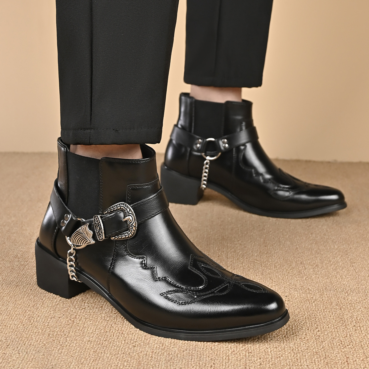 Botas Masculinas de Couro Vint - Vintage Fashion Enthusiasts avaliação e preço
