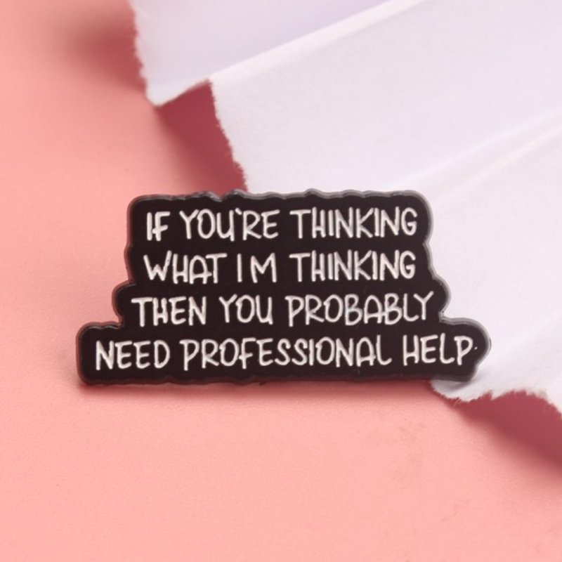 Pino de esmalte humorístico en - Vintage Fashion Quotes avaliação e preço